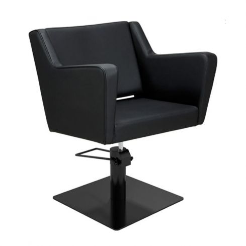 Sillón corte de Peluquería con base metálica y reposabrazos Modelo Anouk B - Base negra a elegir