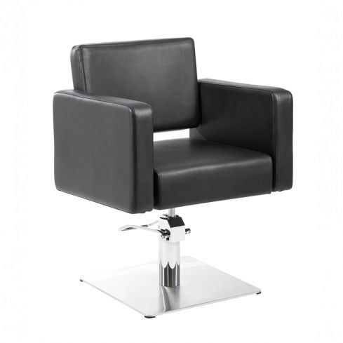 Sillón hidráulico de corte con base cuadrada y reposabrazos Modelo Lera