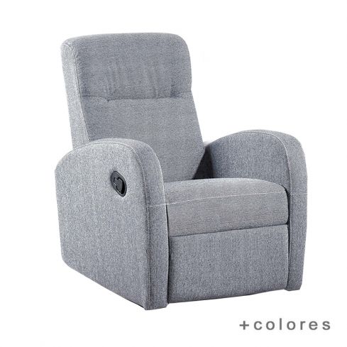 Sillón Relax en Tela Modelo Home Gris Perla