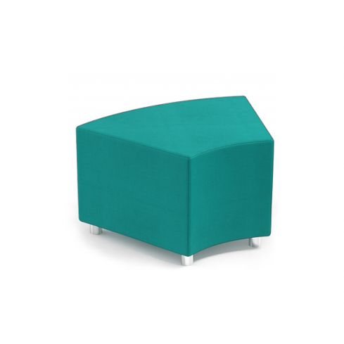 Sofá de espera modular para recepción Modelo Angle - color turquesa