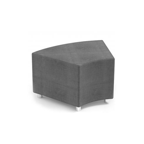 Sofá de espera modular para recepción Modelo Angle - color gris