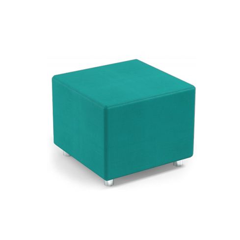 Sofá de espera modular para recepción Modelo Cube - color turquesa