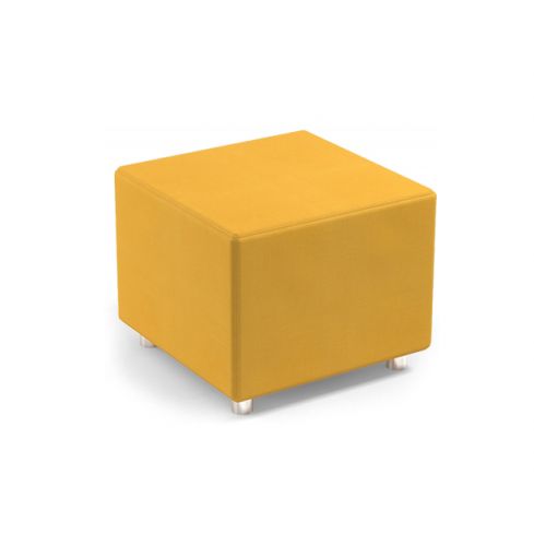 Sofá de espera modular para recepción Modelo Cube - color ocre