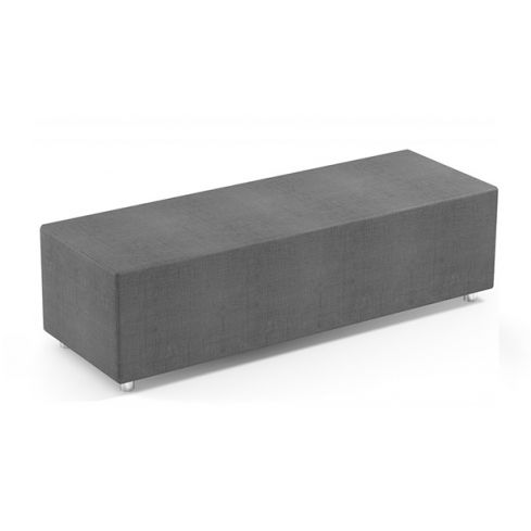 Sofá de espera modular para recepción Modelo Tube 160 cm - color gris