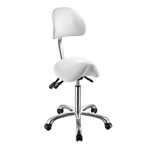 Taburete ergonómico con respaldo Modelo 1025A con 5 ruedas regulable en altura