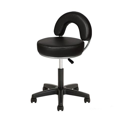 Taburete ergonómico con base negra Zen Modelo SM-03 - Color negro