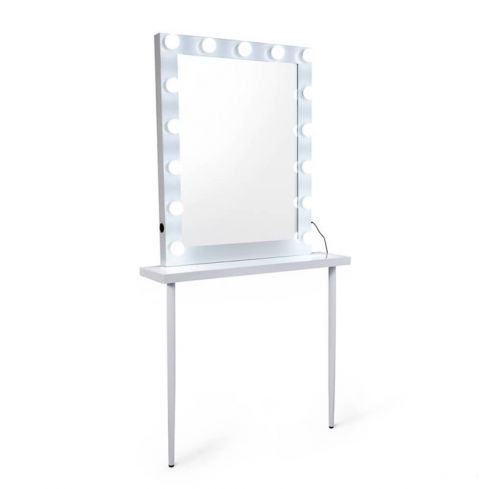 Mueble Tocador con espejo LED estilo Camerino Modelo Emily Remi