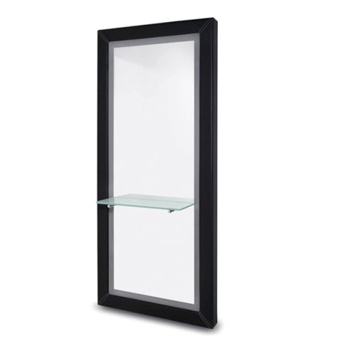 Tocador de Peluquería tapizado PVC con Luz LED Modelo Roger Black