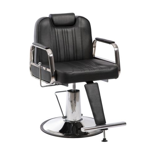 Sillón Barbero hidráulico reclinable con reposapiés fijo Modelo Tonsur