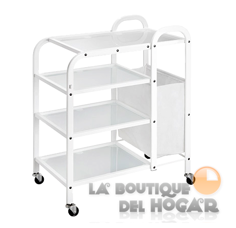 Carrito auxiliar de estética con 4 estantes Mobile Modelo 1031