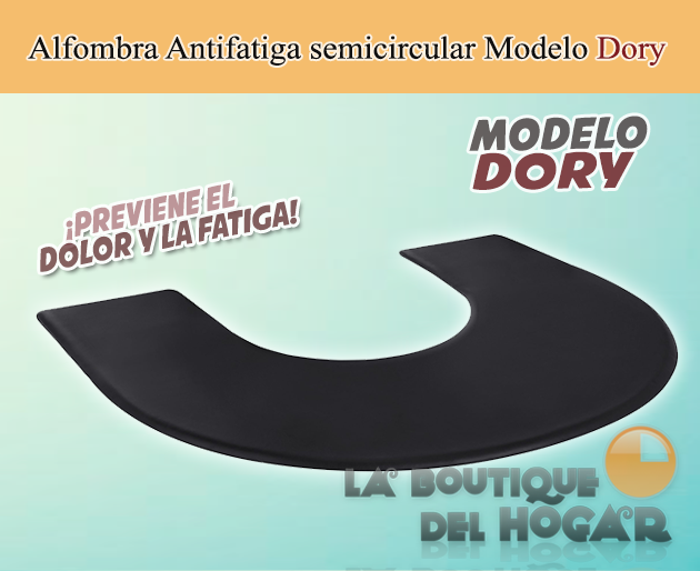 Alfombra Antifatiga con forma semicircular Modelo Dory