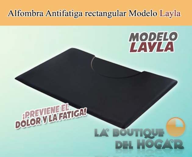 Alfombra Antifatiga con forma rectangular Modelo Layla