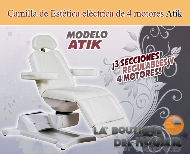 Pack Estética 3 - Camilla Atik / Carrito Drac / Taburete Batri / Vaporizador Wei / Esterilizador Duhr