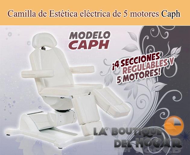 Camilla de Estética Gama Alta de 5 motores con agujero facial Modelo Caph