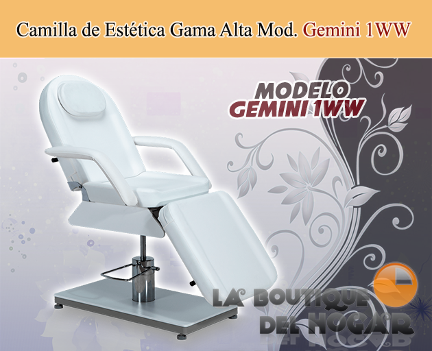 Camilla de Estética hidráulica de 3 cuerpos con agujero facial Gemini 1WW