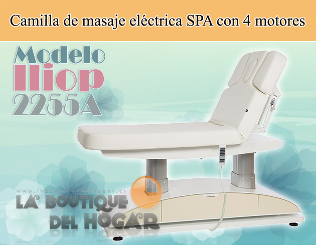 Camilla de Masaje eléctrica SPA con 4 motores y agujero facial Modelo Iliop 2255A