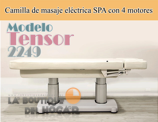Camilla de Masaje eléctrica SPA con 4 motores y agujero facial Modelo Tensor 2249