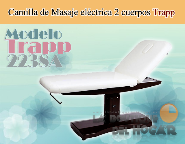 Camilla de masaje eléctrica de 2 cuerpos con agujero facial Modelo Trapp