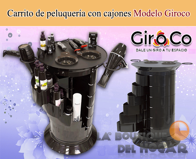 CARRO PELUQUERIA GIROCO NEGRO