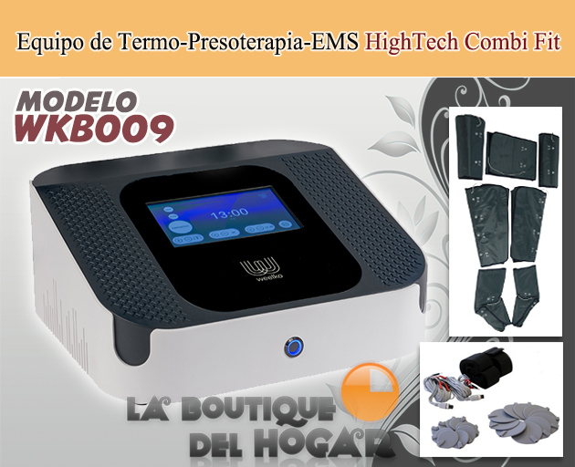 Equipo de Presoterapia Profesional con traje completo y manta HighTech Air Modelo WKB001