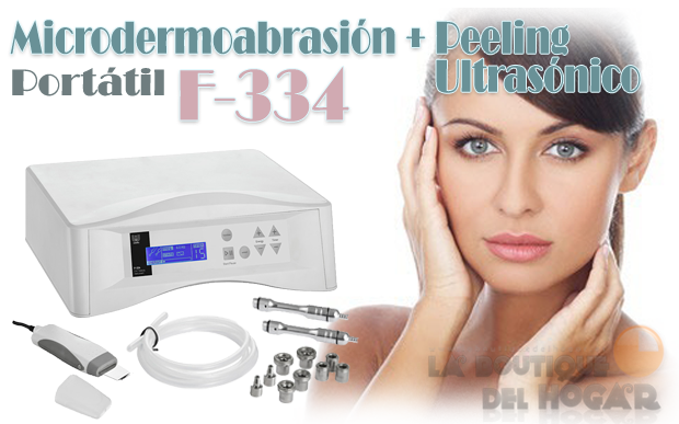 Aparato 2 en 1 de Microdermoabrasión + Peeling Ultrasónico F-334