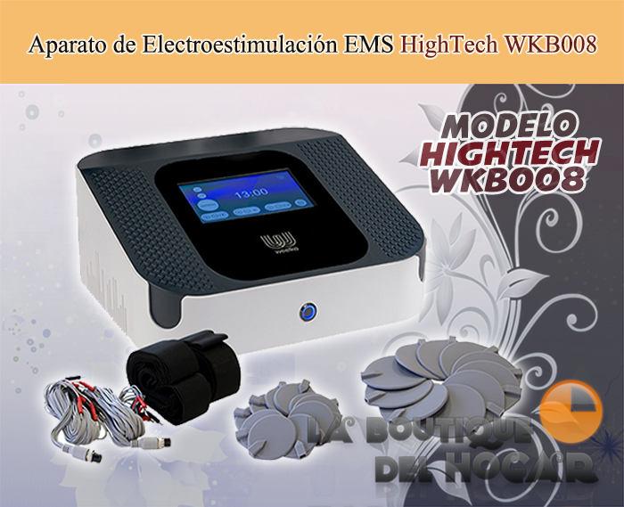 Aparato de Electroestimulación EMS con pantalla táctil HighTech Modelo WKB008
