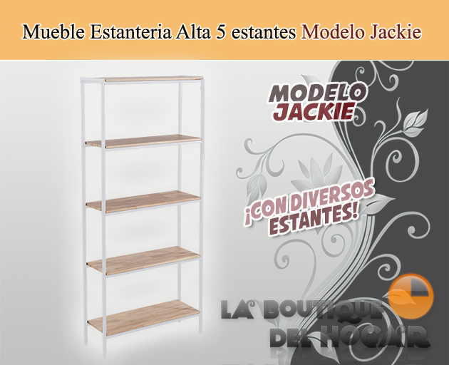 Mueble Expositor Estantería de recepción con estantes Modelo Jackie