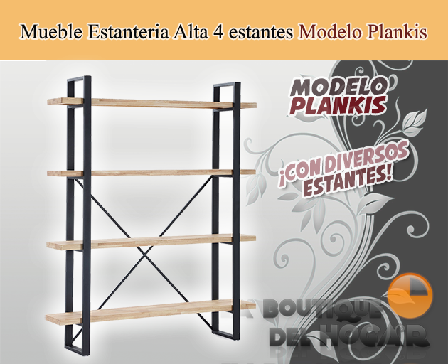 Mueble Expositor Estantería de recepción con estantes Modelo Noah