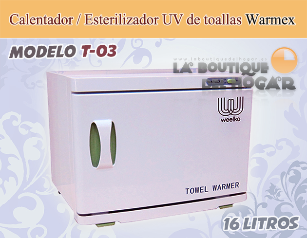 Calentador y Esterilizador de toallas Germicida UV Warmex Modelo T-03