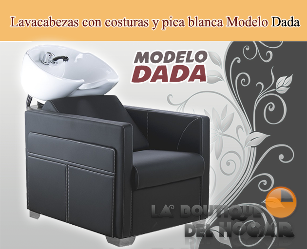 Lavacabezas con pica blanca y respaldo ergonómico Modelo Dada