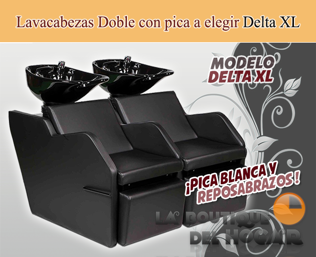 Lavacabezas Doble con pica blanca Modelo LBH Dinamarca