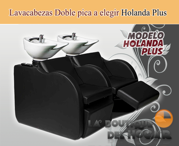 Lavacabezas Onda Doble con pica blanca Modelo Holanda Plus