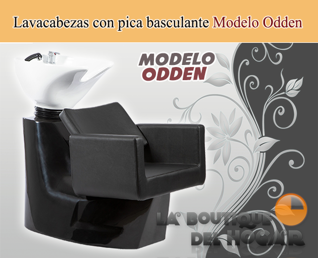 Lavacabezas con pica blanca y respaldo ergonómico Modelo Odden