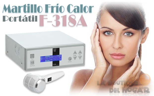 Aparato con martillo de frío y calor para tratamientos faciales F-318A