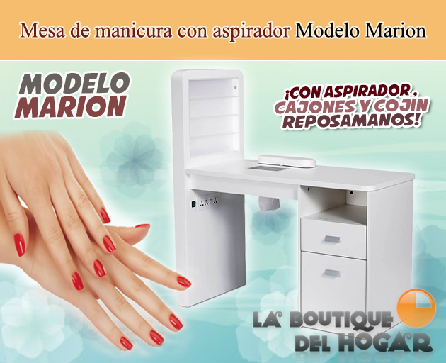 Mesa de manicura con Expositor LED modeo Marion