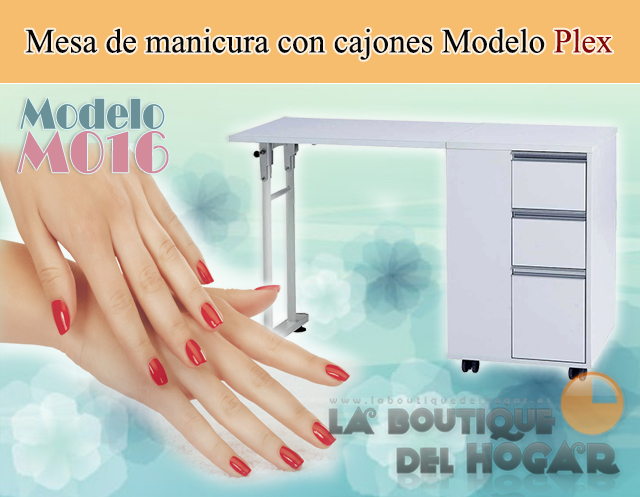 Mesa de manicura con cajones Plex Modelo WK-M016