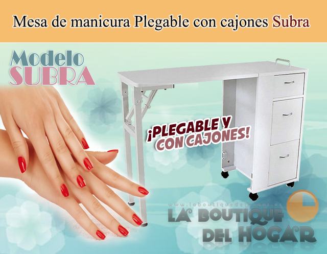 Mesa de manicura con cajones Plex Modelo WK-M016