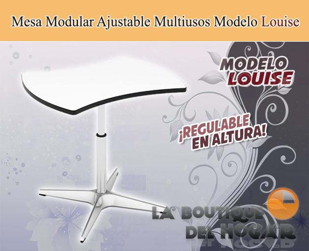 Mesa Modular Ajustable Multiusos Modelo Louise