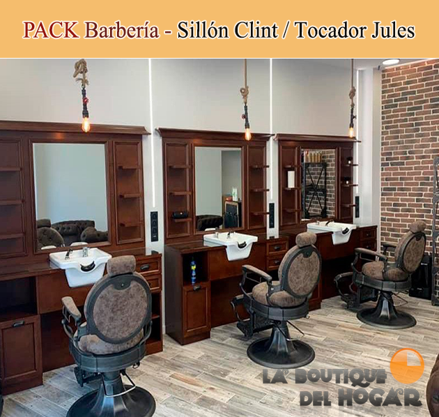 Pack - Sillón Barbería Jones / Tocador Jules