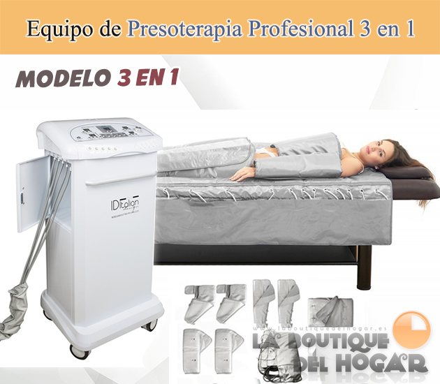 Equipo de Presoterapia Profesional + Electroestimulación + Sauna Slimcare 3 en 1