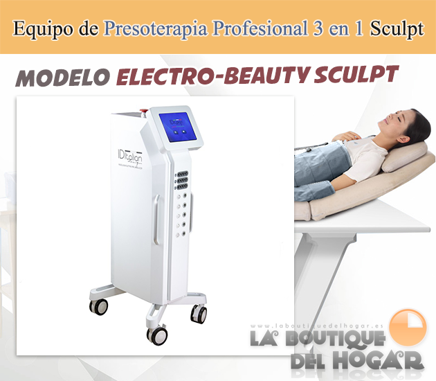 Equipo de Presoterapia Profesional + Electroestimulación + Sauna Slimcare 3 en 1