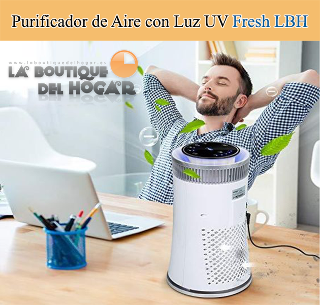 Purificador de Aire portátil con Luz Ultravioleta y filtro HEPA Modelo Fresh Life 360