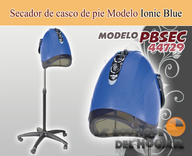 Secador de casco con pie