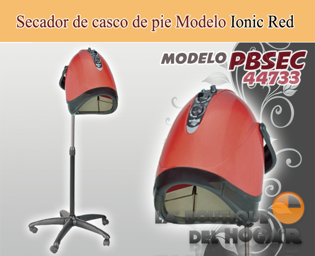 Secador de casco con pie