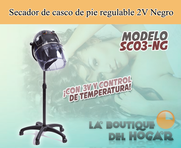 Secador de casco de pie