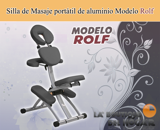 Silla de masaje portátil de aluminio Modelo Rolf