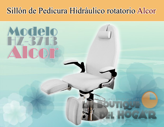 Sillón de Pedicura Hidráulico con reposapies independiente Modelo Alcor