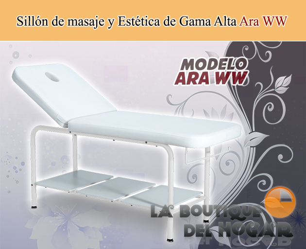 Camilla de Estética hidráulica de 3 cuerpos con agujero facial Ara WW