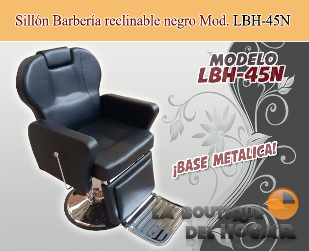 Sillón barbero reclinable hidráulico Modelo LBH-45N