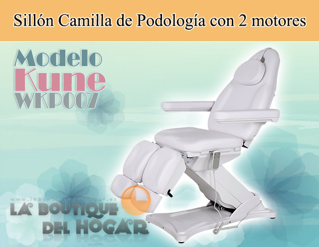 Sillón Podología Gama Alta de 2 motores con agujero facial Kune WKP007